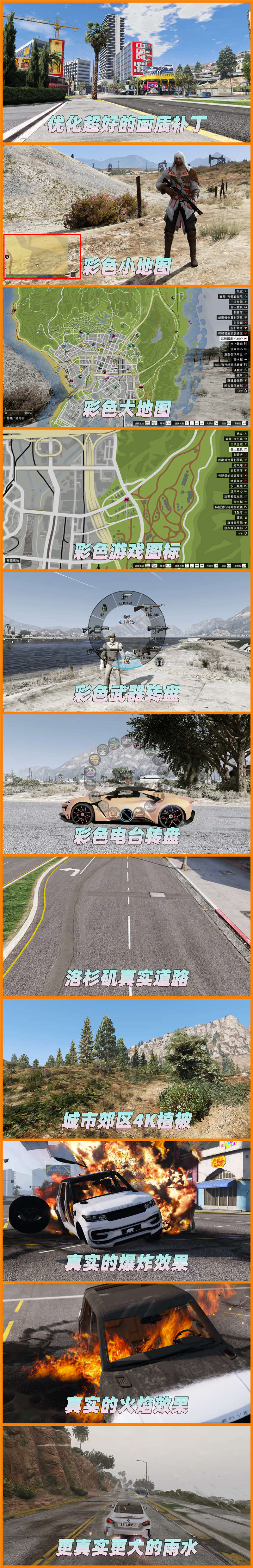 图片[2]_GTA5MOD整合版 v1.36 真实画质 331位精品人物 413辆现实载具 中国风 中文广告牌 国产汽车 人物皮肤 [载具-人物-脚本-画质-环境-道路] [赠送：修改器 运行库 无限金币 通关存档]【85.0GB】_GTA5MOD_侠盗猎车手5MOD_游戏MOD下载